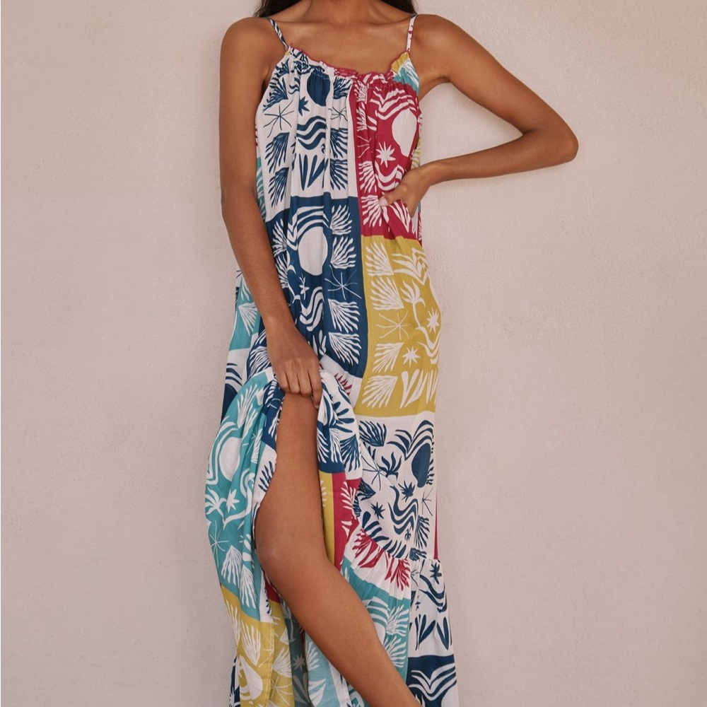 Anthropologie Malika Gauze Maxi Dress by Celandine: Daniella Manini Edition